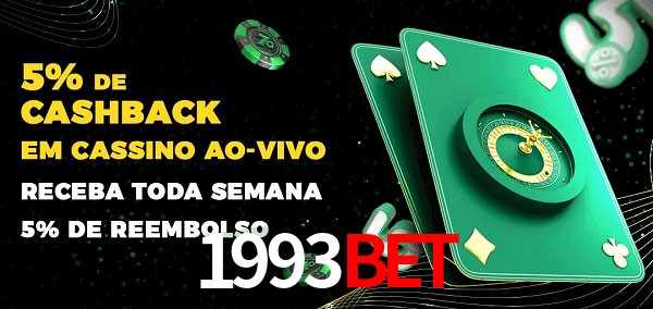 Promoções do cassino ao Vivo 1993bet